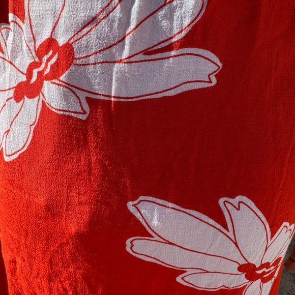 NWT Anthropologie+ Maeve plus size red floral maxi skirt / 24W - Picture 12 of 17